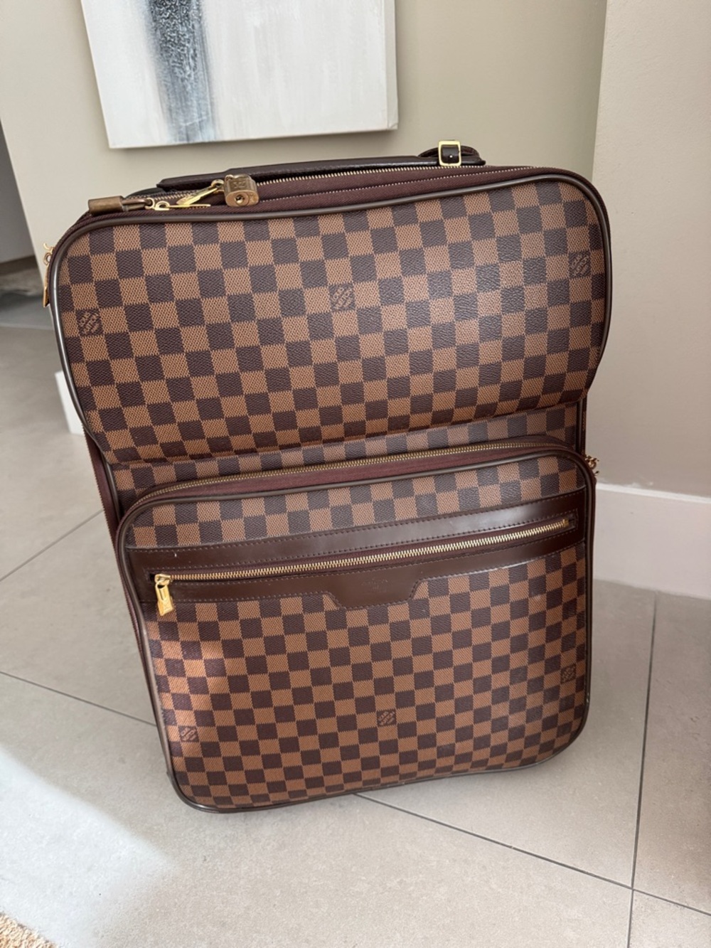 Louis Vuitton Checkered Travel Carry-On Bag
